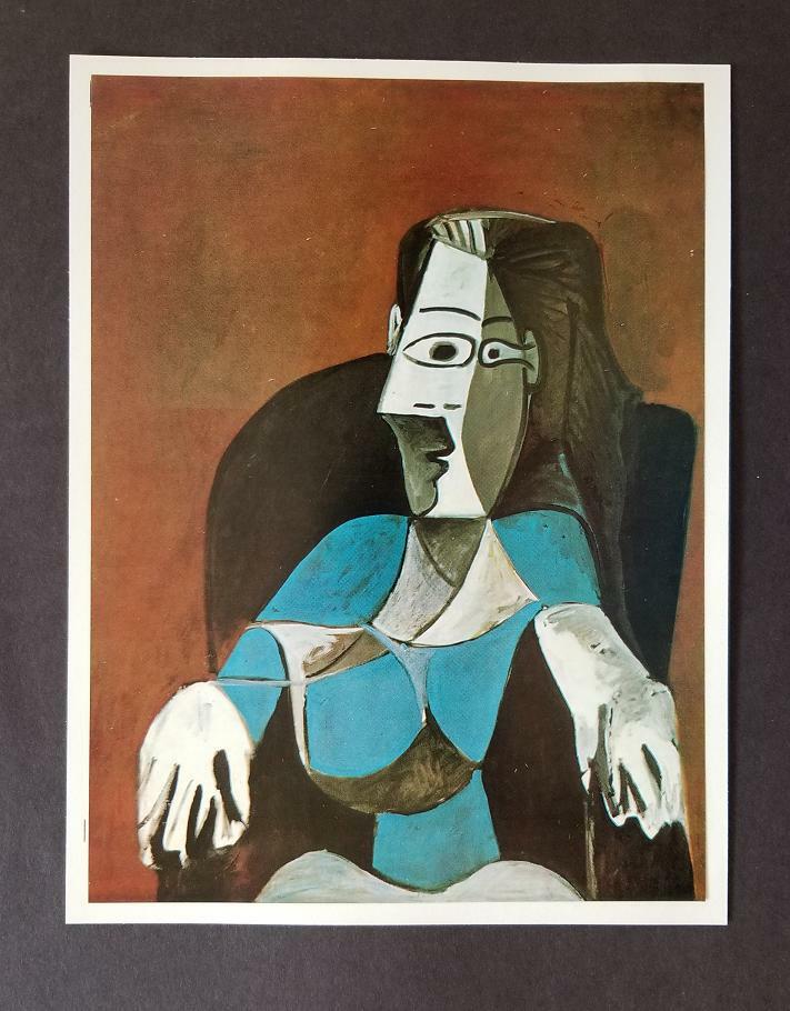 PICASSO 陶製人物画 フレーム付き Pablo Picasso