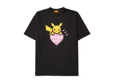HUMAN MADE x Pokemon MADE GRAPHIC T-SHIRT Harajuku Pikachu BK WH