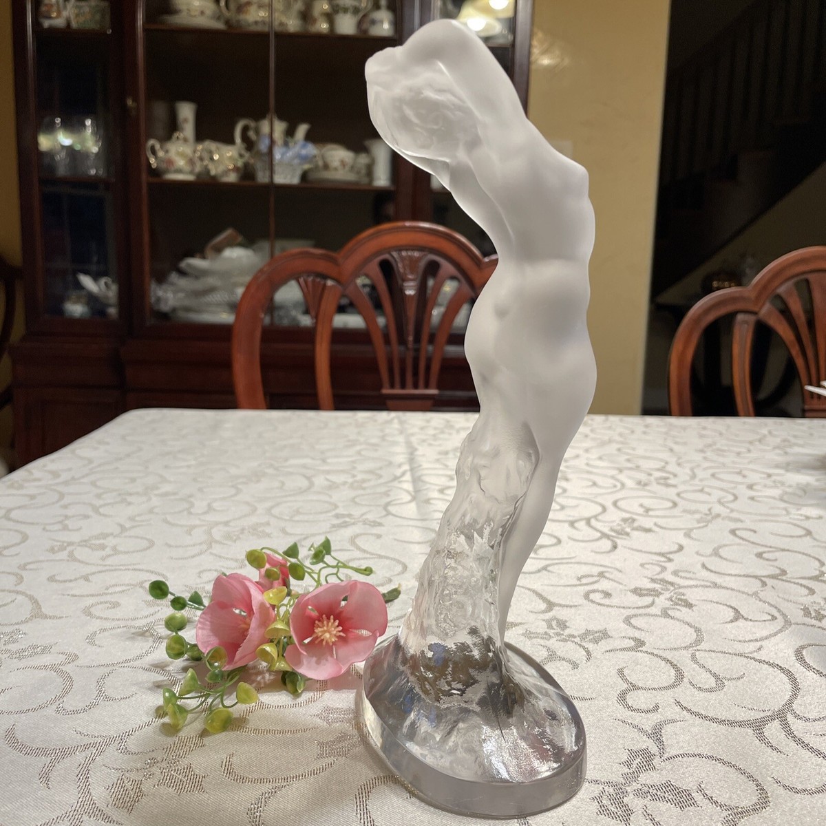 ラリック クリスタル裸婦像 ダンスーズ 踊り子の彫刻 フランス製