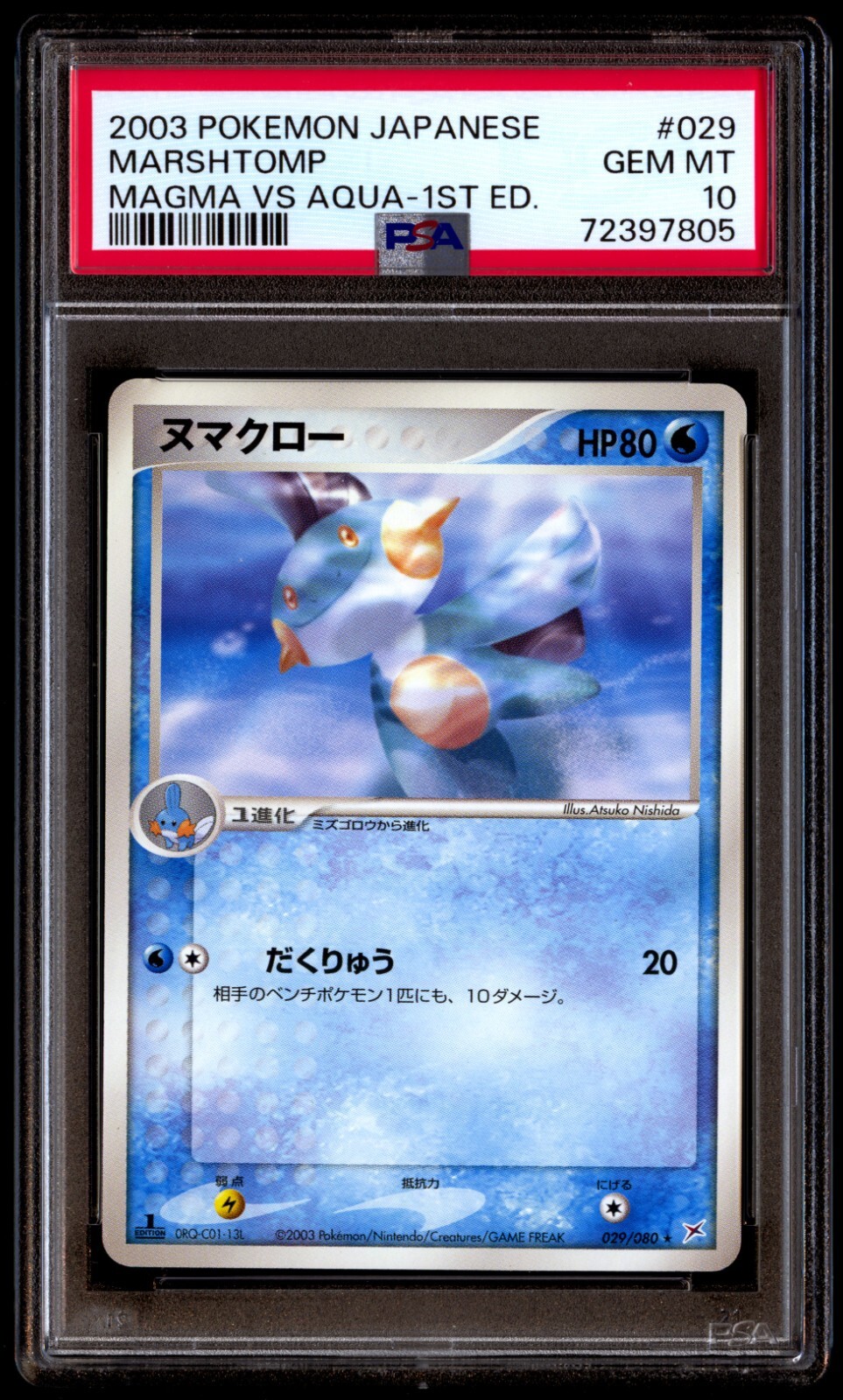 世界200枚 PSA10 ナッシー カードe 2002 014 28