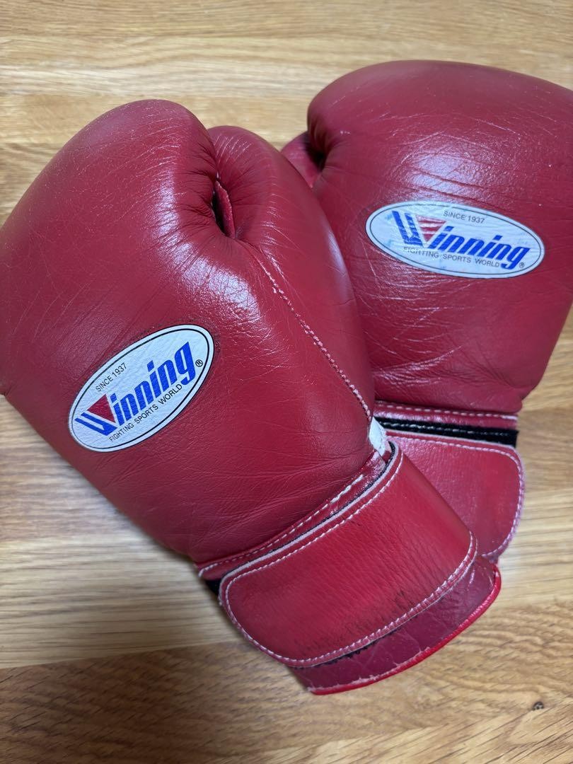 Winning ボクシンググローブ 12oz レッド Winning ボクシンググローブ