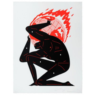 ≪ PRINT ≫ Cleon Peterson Painting Endless Sleep Frame size 72.5