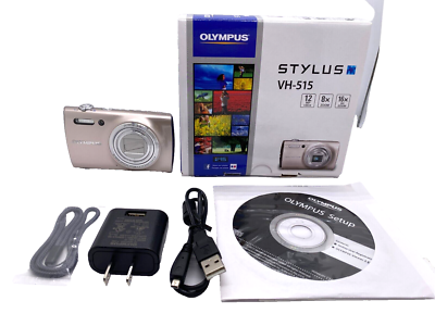 Olympus Digital Camera Stylus Vh-515 Silver 3 battery 3 O002 for