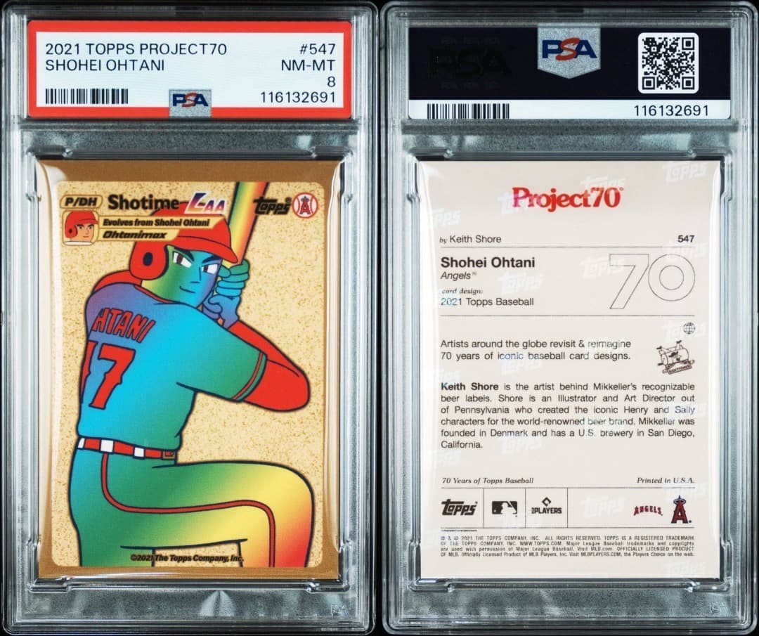 2021 Topps Project 70 - Keith Shore Shohei Ohtani #547 2021 Topps
