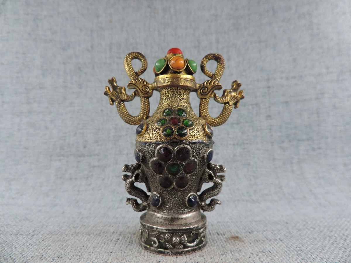 古董原始景泰蓝古董中国鼻烟壶| eBay