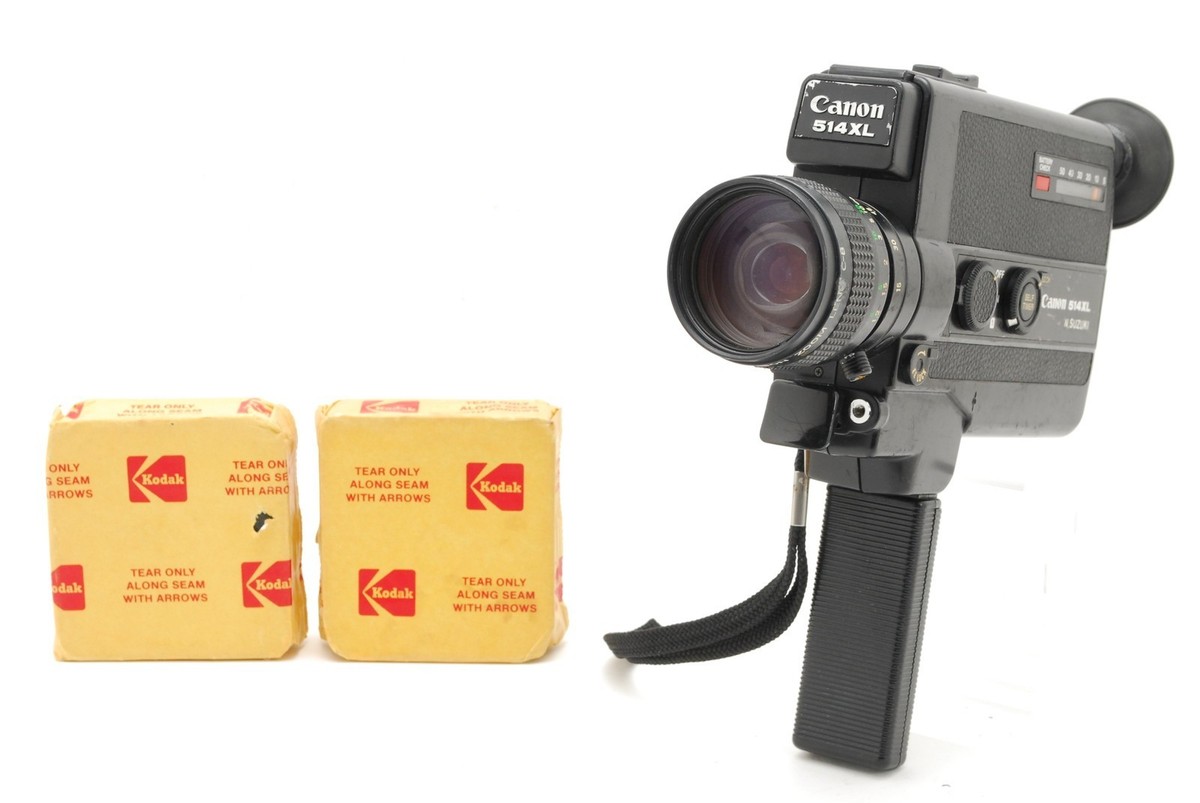 EXCELLENT+5】Canon 514XL Super 8 8MM Zoom 9-45mm F/1.4 Film Camera