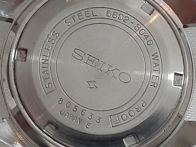 Extremely Rare Vintage SEIKO 17 Jewel 6602-8040 Waterproof Wrist