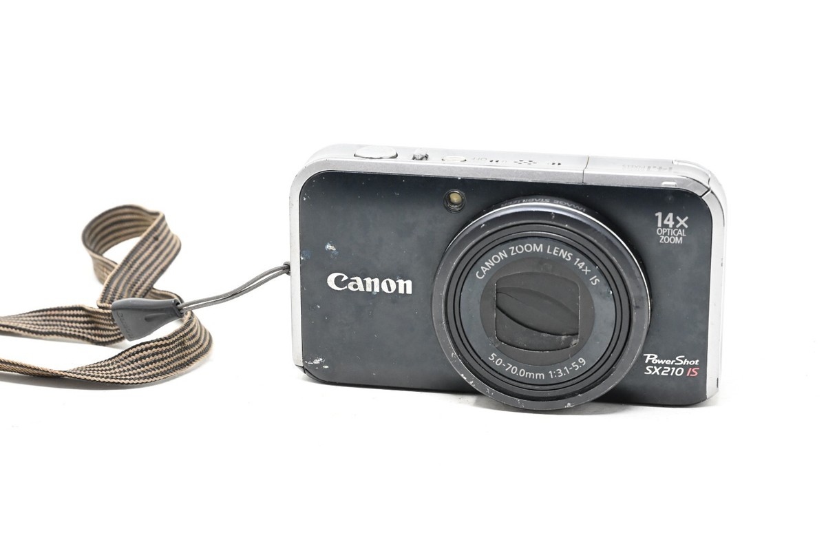 Canon SX210 IS PowerShot Digital Camera 14xZoom FOR PARTS/REPAIR