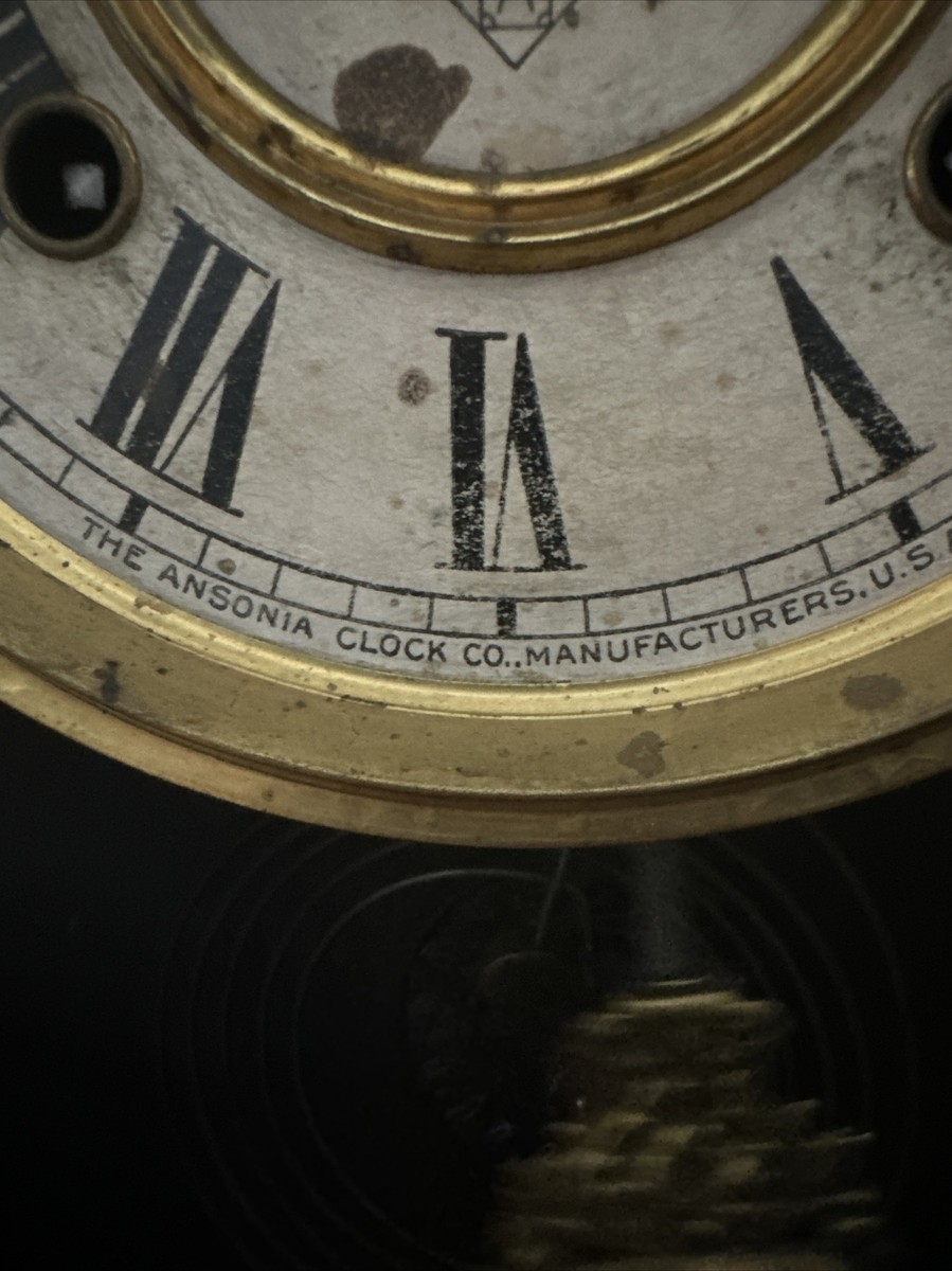 Antique Ansonia Clock Company Mantel Clock With Key Works | eBay