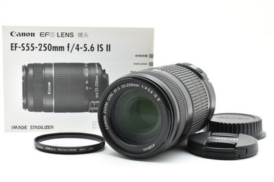 Canon EF-S 55-250mm F4-5.6 IS II Lens for EOS EF-S Free shippig (W