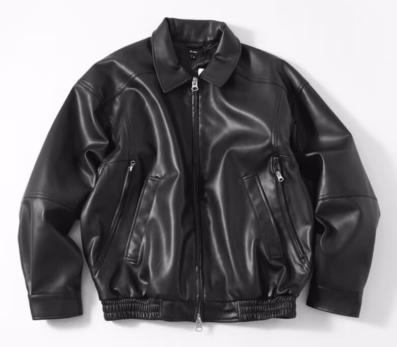 Vintage Beams Artificial Leather Zip Blouson Jacket | eBay