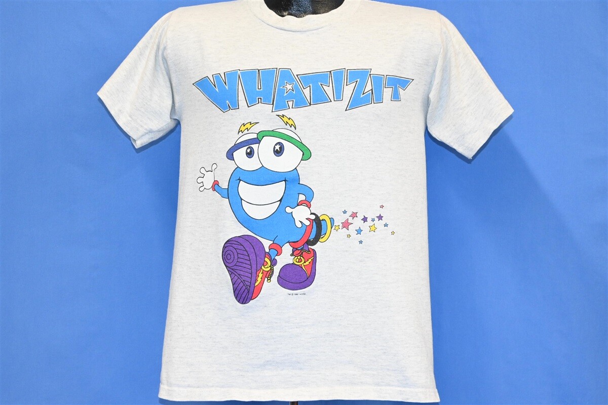 vintage 90s WHATIZIT IZZY 1996 ATLANTA MASCOT GAMES GREY t-shirt