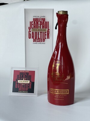 Jean Paul Gaultier Piper Heidsieck Corset Sleeve Champagne Bottle