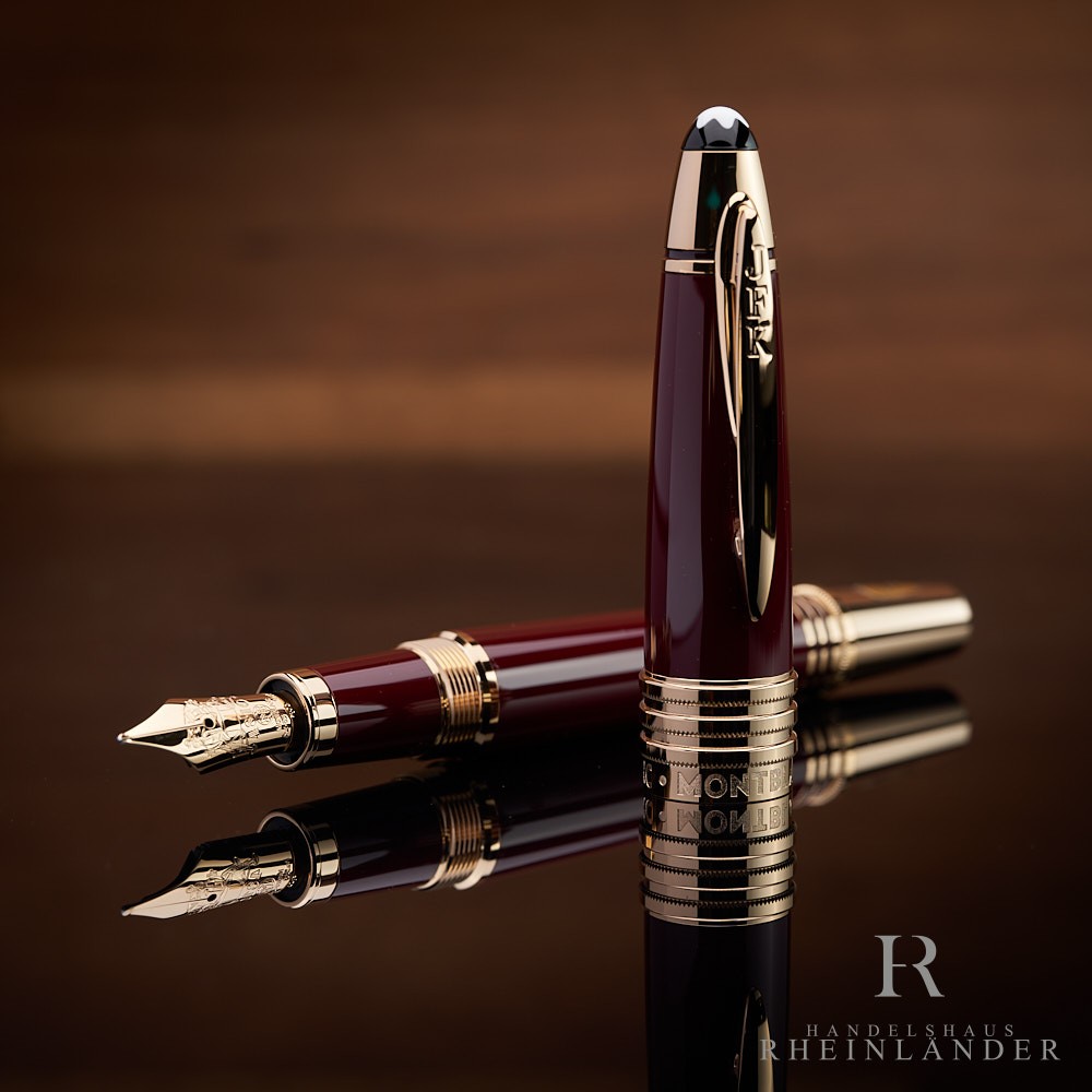 Montblanc Great Characters John F Kennedy Fountain Pen Burgundy ID