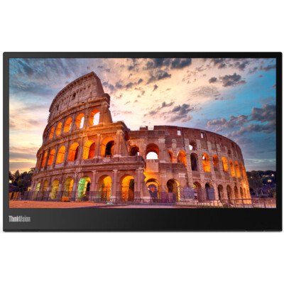 New Lenovo ThinkVision M14 Portable Monitor Travel Bundle w