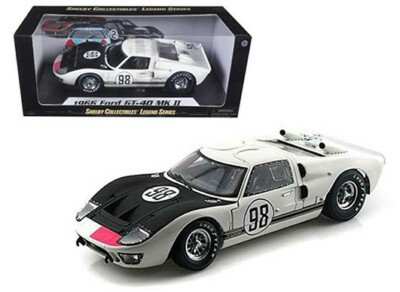 1966 FORD GT-40 MK II #98 WHITE DAYTONA WINNER 1:18 SHELBY
