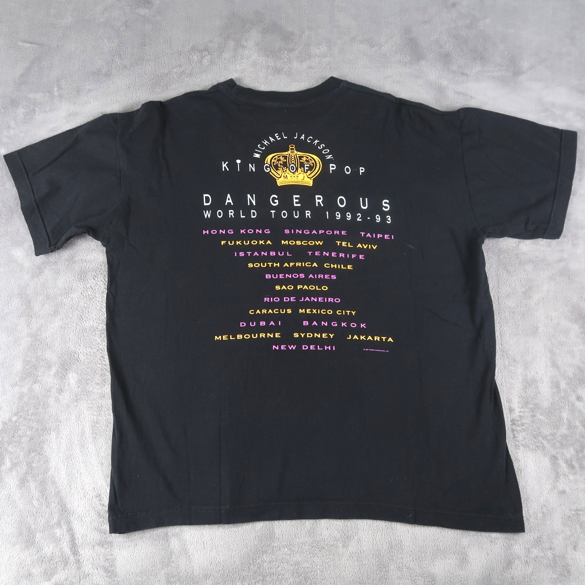 Vintage 90s Michael Jackson Dangerous 1992 - 1993 Tour T Shirt