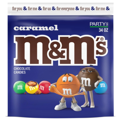 M&M'S Caramel Milk Chocolate Easter Egg Hunt Candy, Party Size, 34