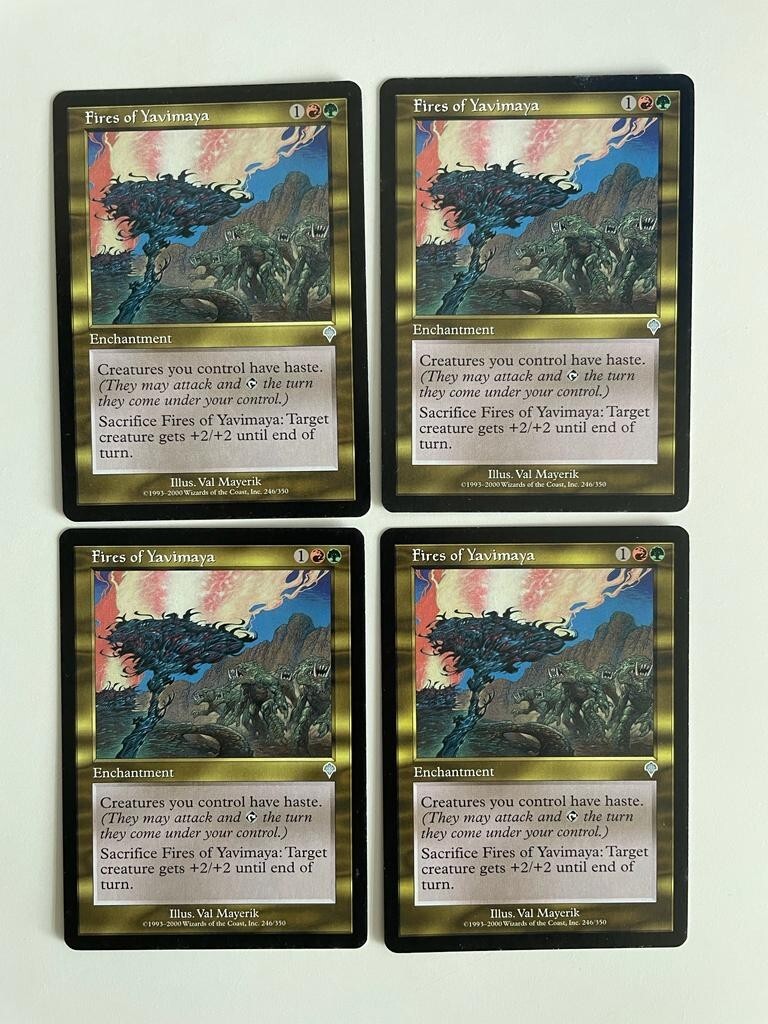 MTG 4X INVASION FIRES OF YAVIMAYA NM MAGIC THE GATHERING UNCOMMON