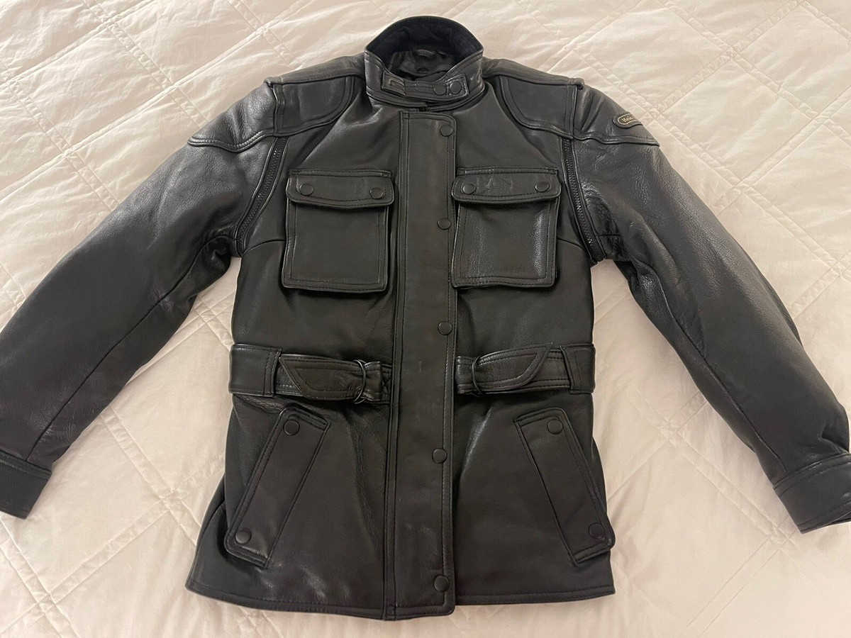 Hein Gericke Paris to Dakar Brown Leather Jacket Size 32W | eBay