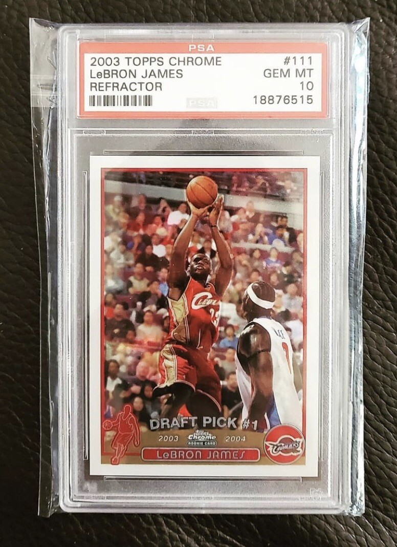 NBA カード Lebron James Topps Chrome PSA9 NBA カード Lebron James