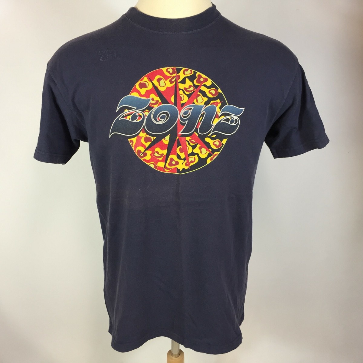 Rare Vintage 90s Grunge Surf Skate Defunct Brand ZONZ Denim T