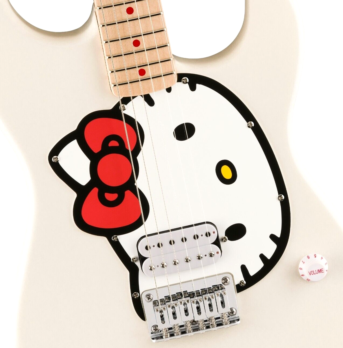 値下げ‼️超レア‼️ブラックのSquier ストラトキャスター ハローキティ