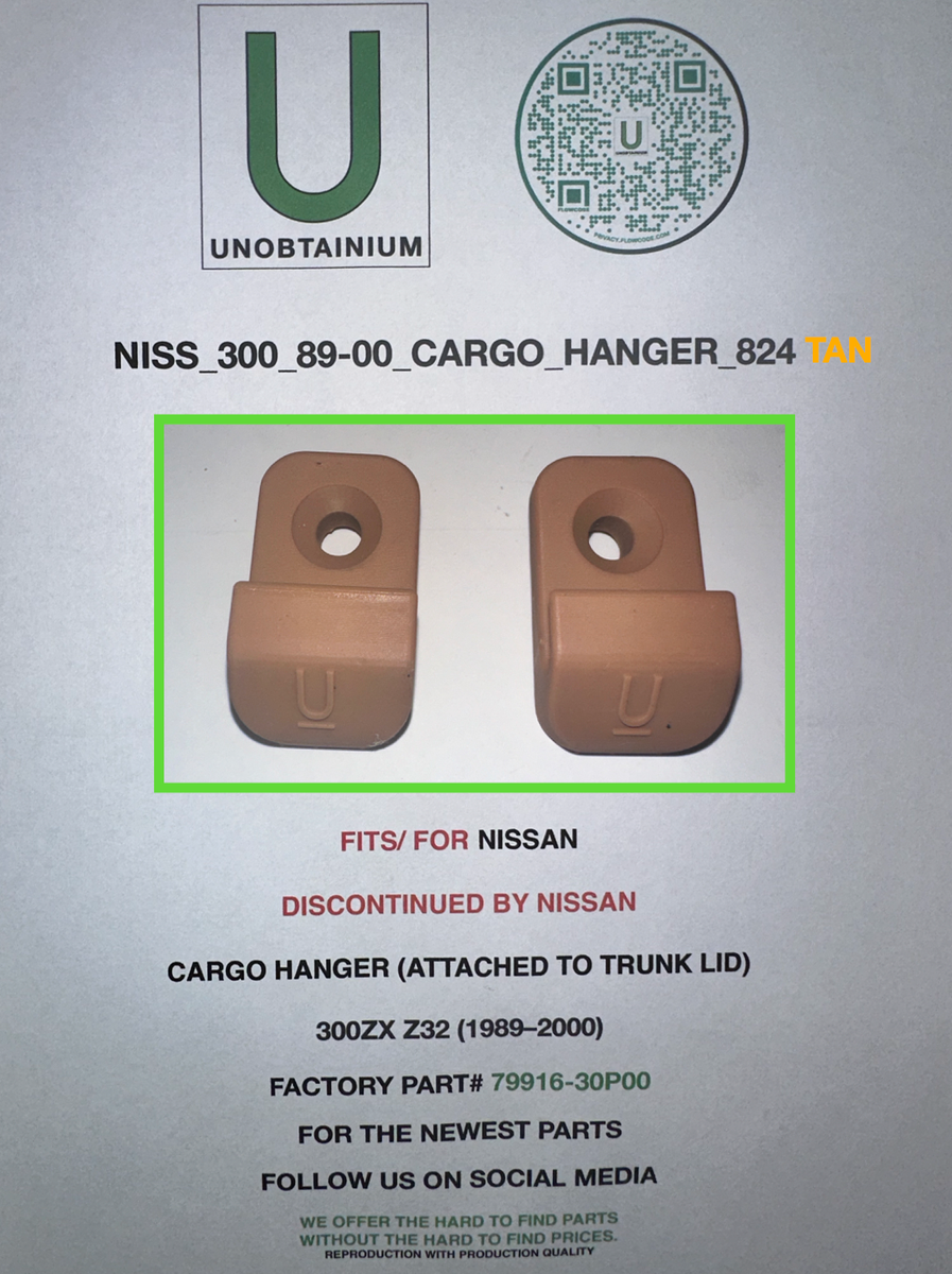 FITS/ FOR NISSAN 300ZX Z32 (1989-2000) REAR GARGO HANGER PART