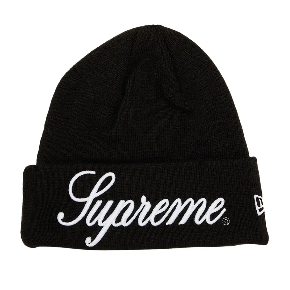 Supreme x New Era FW24 Script Beanie Black | eBay