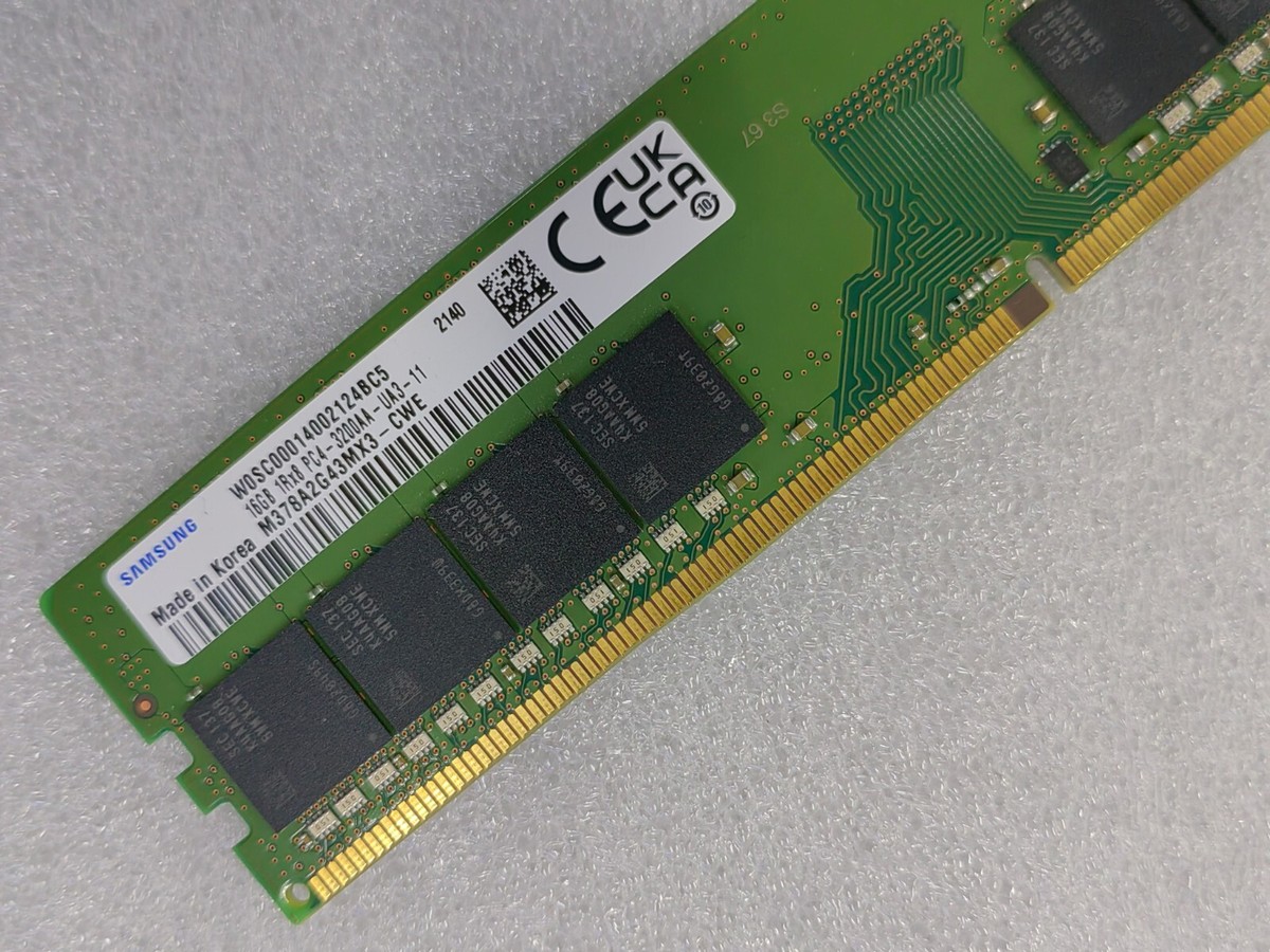 Samsung 16GB DDR4 3200 Desktop DIMM RAM 1Rx8 PC4-3200AA-UA3 PC4