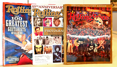 Lot of 3 Collectible Rolling Stones Magazine-1,000th Holo, The