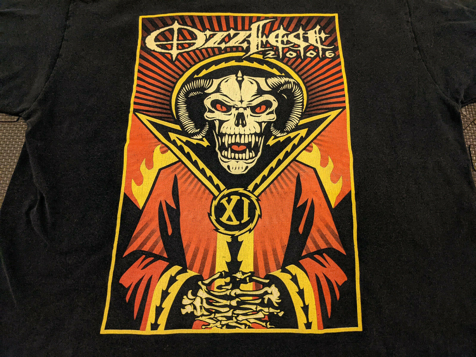 ミュージシャン The BONEZ Vintage #6 Skull Angel Tee XXL