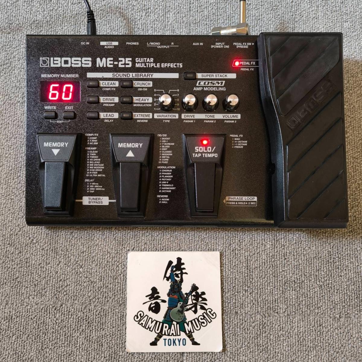 猫ちゃん BOSS ME-25 エフェクターペダル ブラック BOSS ME-25 Guitar