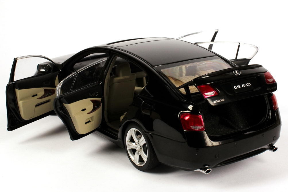 2006 LEXUS GS430 SEDAN LEFT HAND DRIVE BLACK 1:18 AUTOart 78802