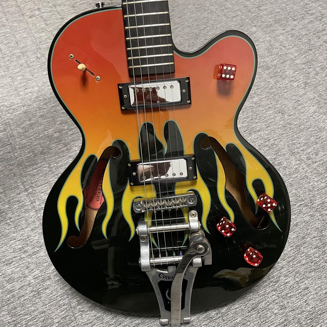 Epiphone Flamekat Ebony Flame Graphic