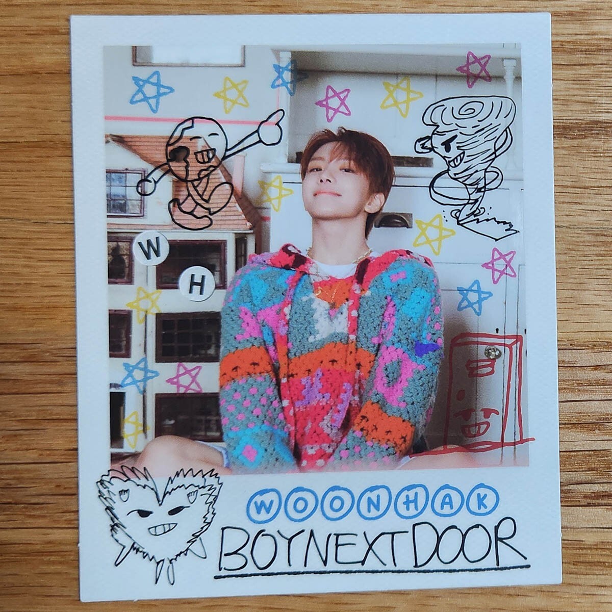 Woonhak Official Polaroid Boynextdoor 2nd EP Album How Sticker Ver