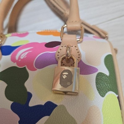 A BATHNIG APE Bape Multi Camo Mini Shoulder Bag Ladies Double