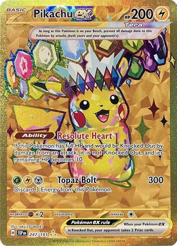 Pokemon Pikachu ex Surging Sparks Special Illustration Rare #238
