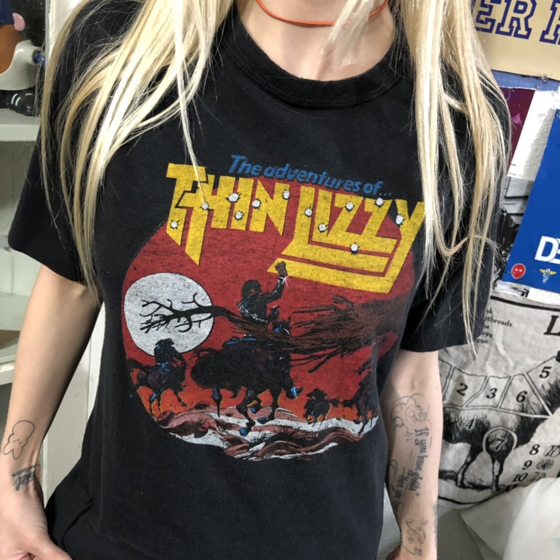 Rare Thin Lizzy Band Rock The Adventures of Thin Lizzy Album Black