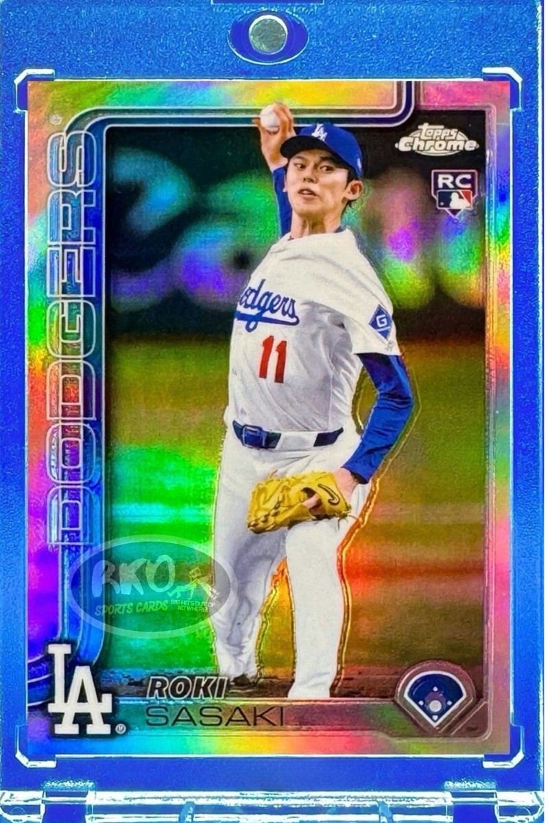Roki Sasaki RARE ROOKIE REFRACTOR INVESTMENT CARD SP TOPPS CHROME
