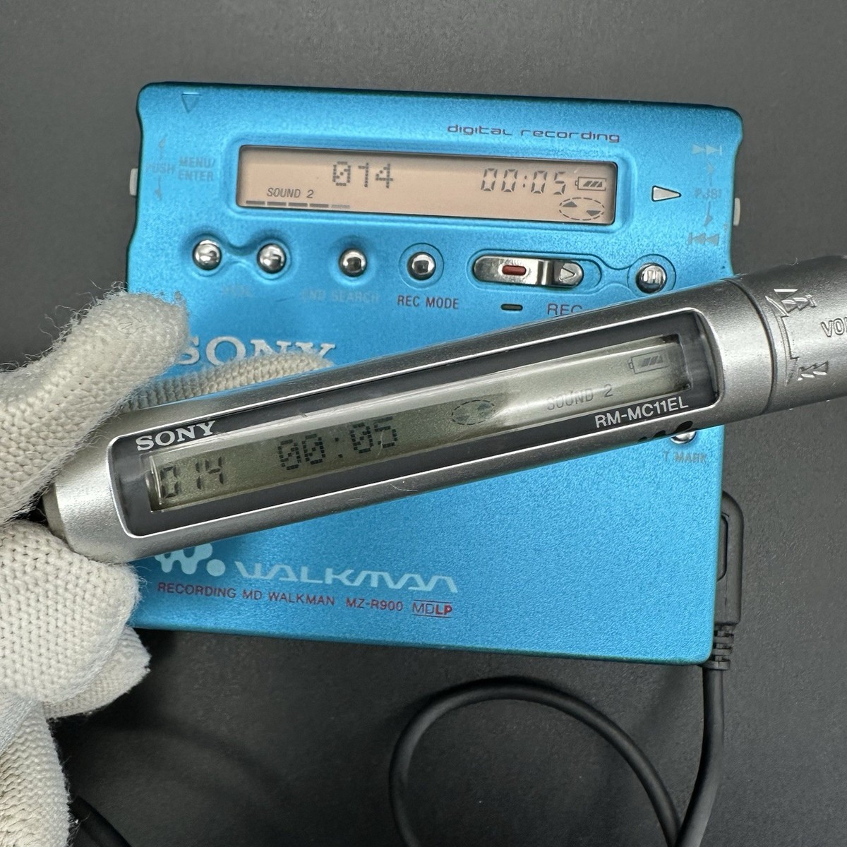 SONY MZ-R900 RECORDING MD WALKMAN Blue Tested working | eBay