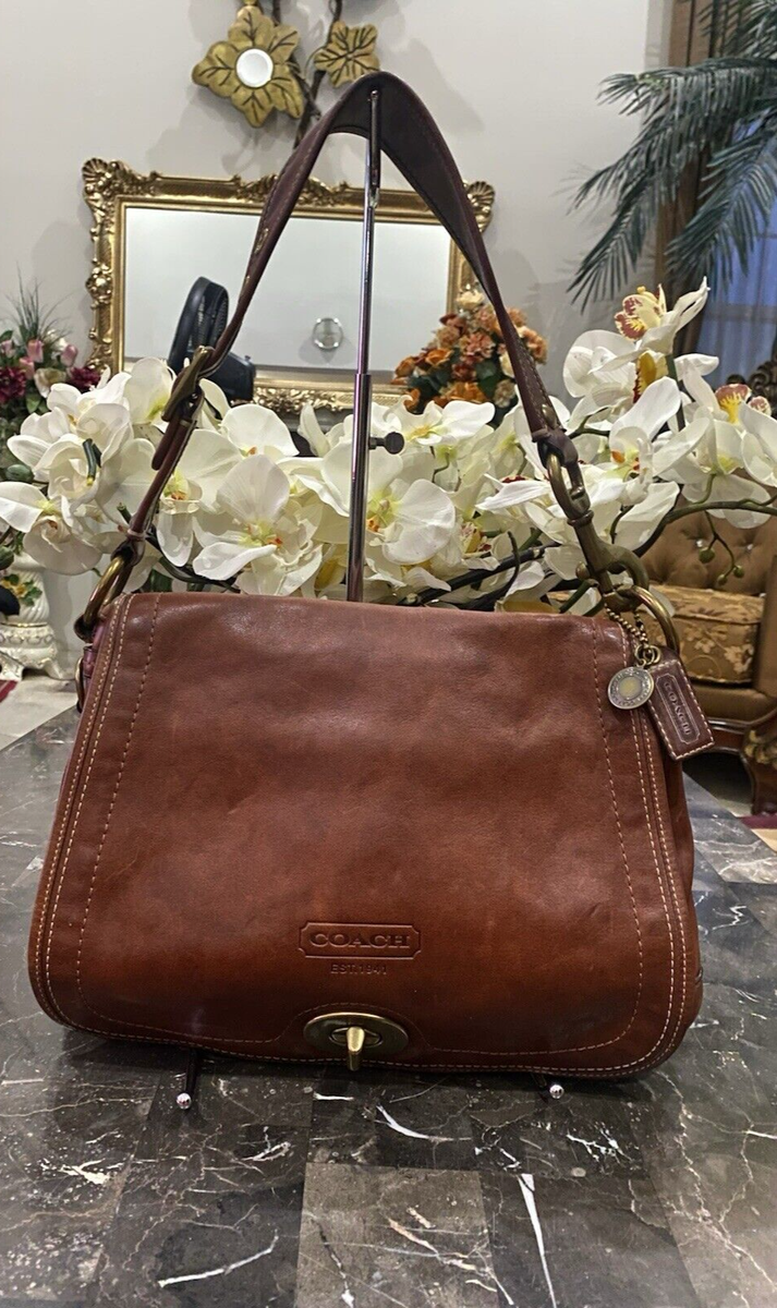 COACH Legacy 65TH Anniversary Vachetta Leather Whiskey Bag D0769