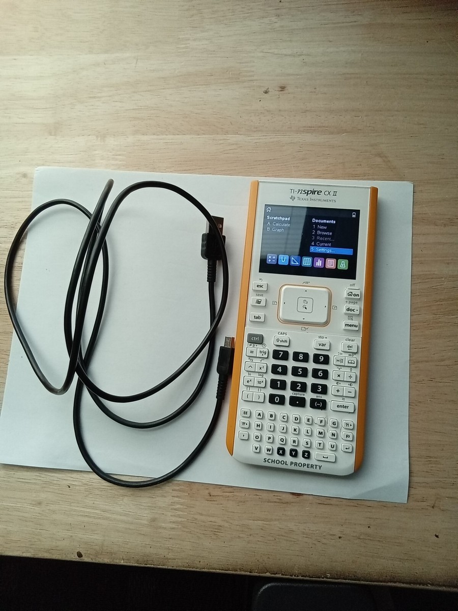 Texas Instruments TI Nspire CX II Graphing Calculator with charger