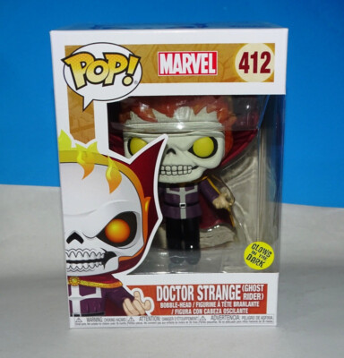 Funko Pop Vinyl DOCTOR STRANGE GHOST RIDER #412 GITD +P/Prot | eBay