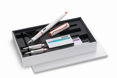 LAMY Joy 15 Calligraphy Fountain Pen White Red Clip Set Special