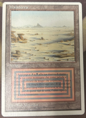 MTG bad lands イタリア語 1枚 赤黒 デュアルランド MTG bad lands