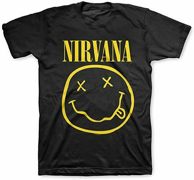 NIRVANA - Smiley Face - T SHIRT S-M-L-XL-2XL Brand New ! Official