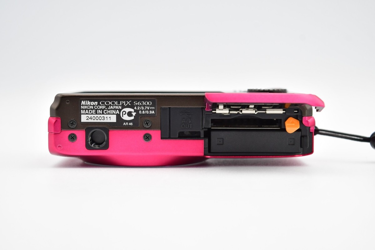 動作OK/充電器付き】Nikon COOLPIX S6300 デジカメ ピンク 動作OK/充電