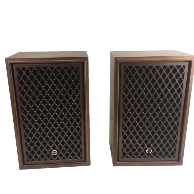 Pair Vintage Sansui Sp-30 2 Way Speaker System Book Shelf Speakers