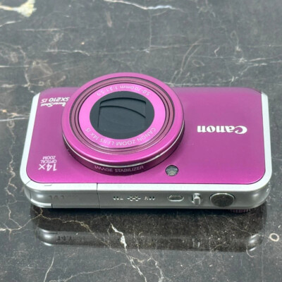 Canon PowerShot SX210 IS 14.0MP 14x Zoom Purple Digital Camera